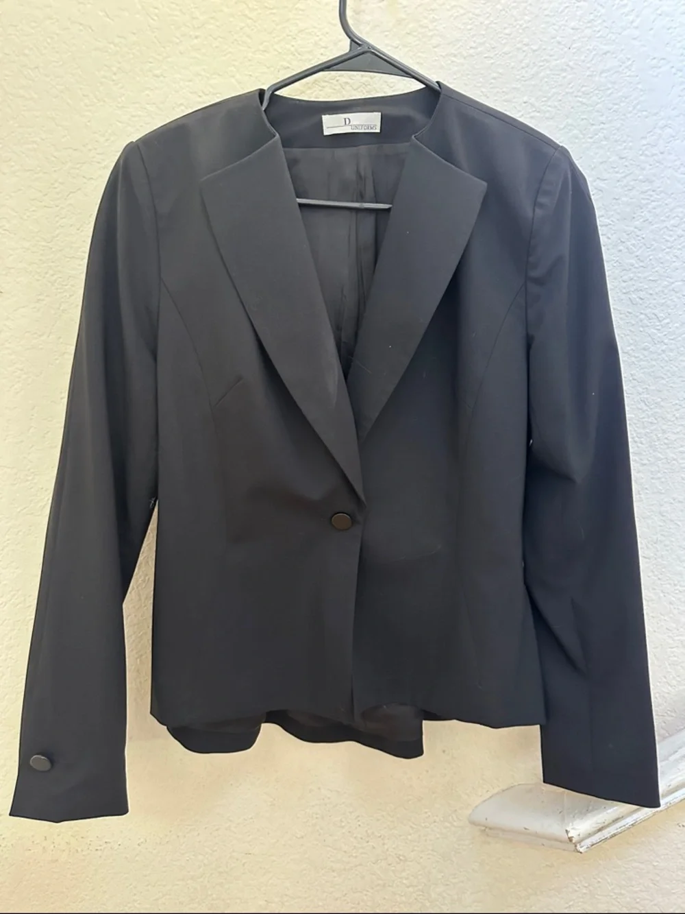 Classic D Uniforms Wool Black Blazer Jacket (Dior employee brand)